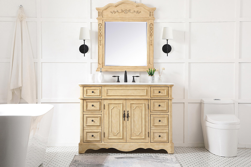 Elegant Bathroom Vanity - Antique Beige (VF30448AB)