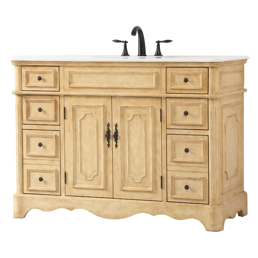 Elegant Bathroom Vanity - Antique Beige (VF30448AB)