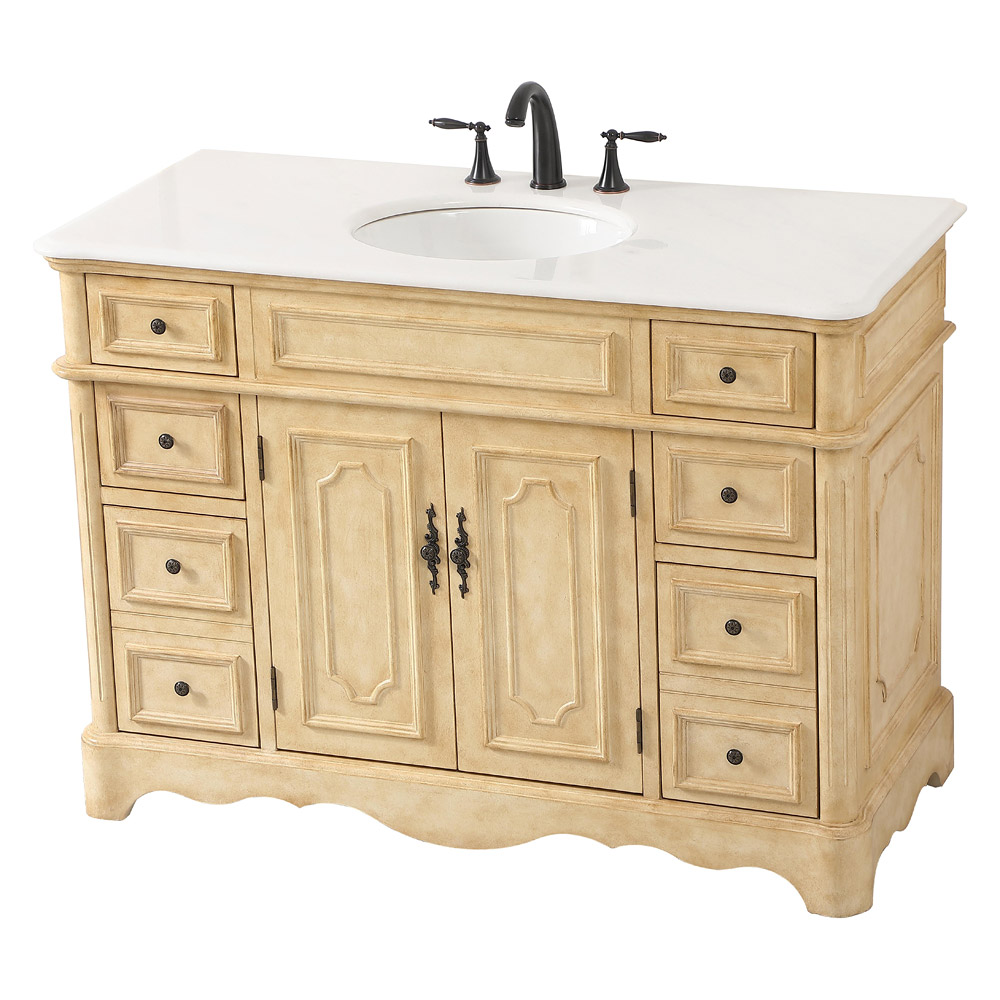 Elegant Bathroom Vanity - Antique Beige (VF30448AB)