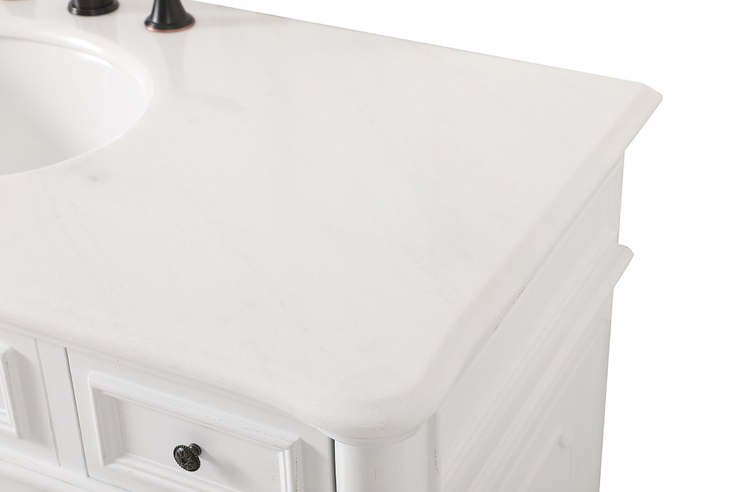 Elegant Bathroom Vanity - Antique White (VF30448AW)