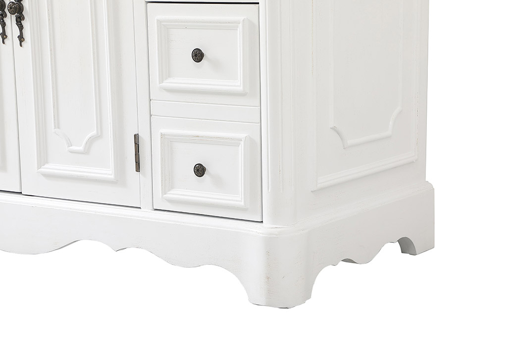 Elegant Bathroom Vanity - Antique White (VF30448AW)