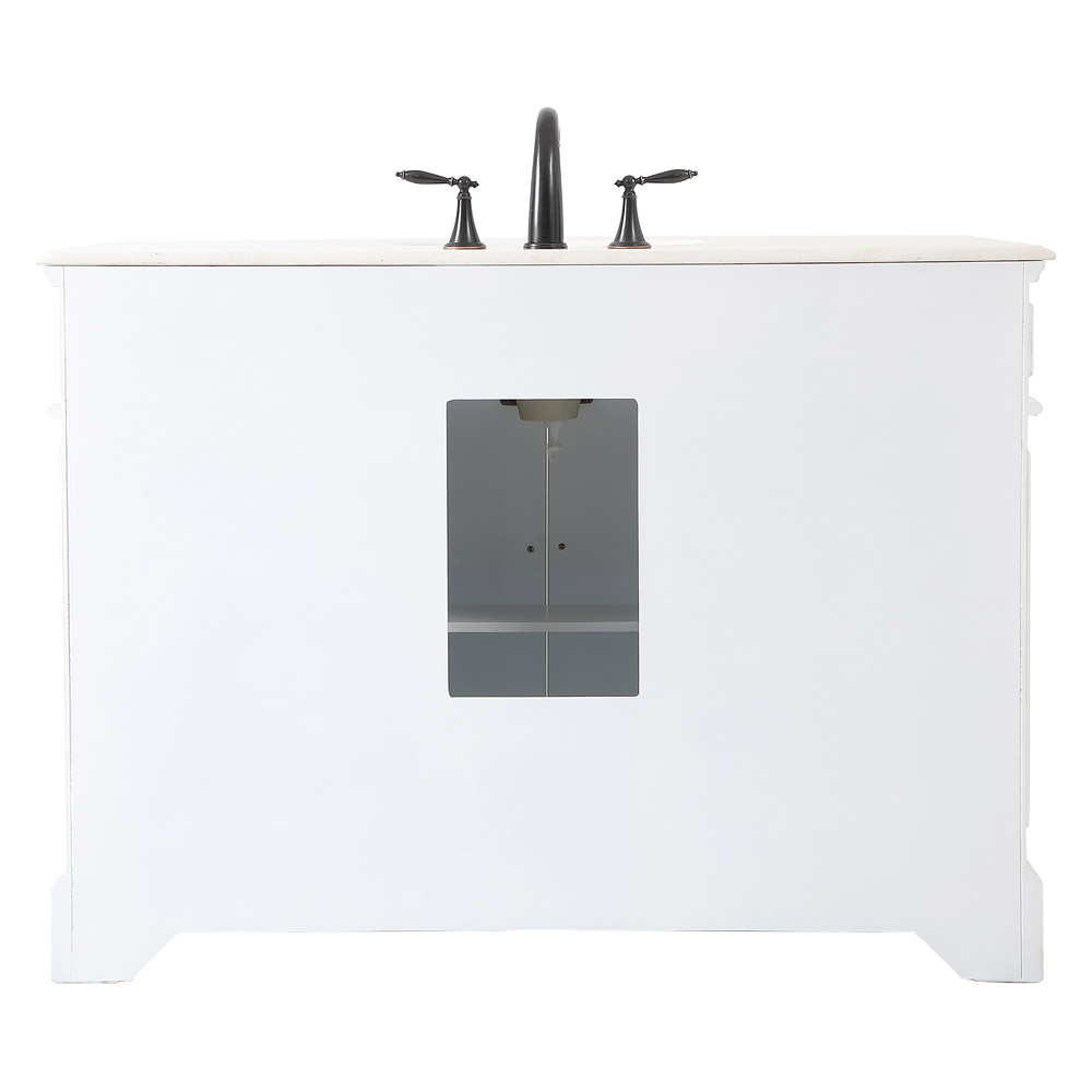 Elegant Bathroom Vanity - Antique White (VF30448AW)