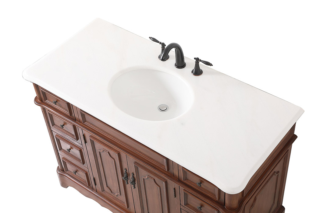 Elegant Bathroom Vanity - Teak (VF30448TK)