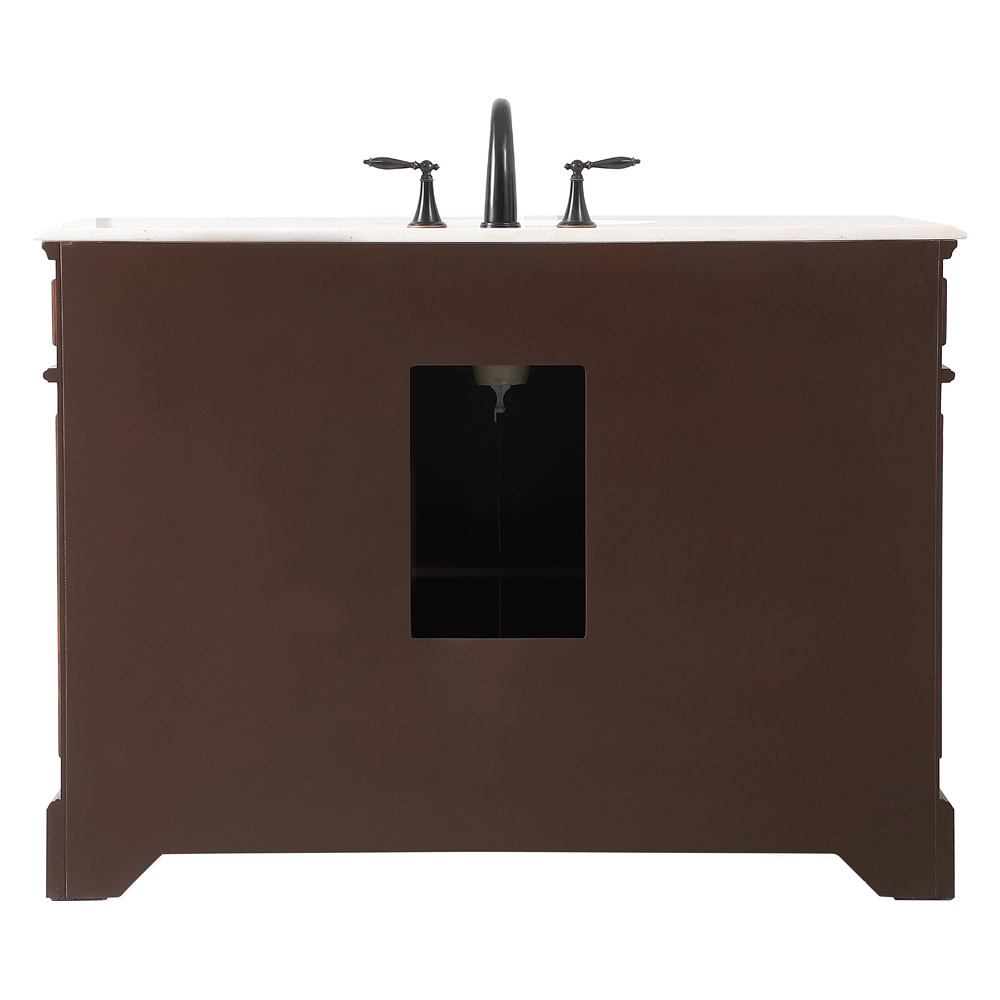 Elegant Bathroom Vanity - Teak (VF30448TK)