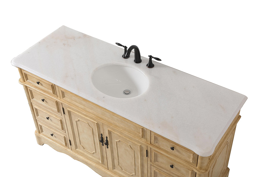 Elegant Bathroom Vanity - Antique Beige (VF30460AB)