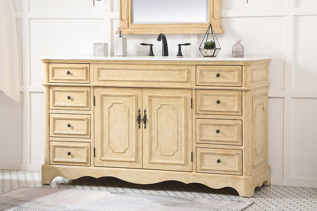 Elegant Bathroom Vanity - Antique Beige (VF30460AB)