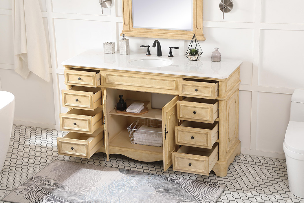 Elegant Bathroom Vanity - Antique Beige (VF30460AB)