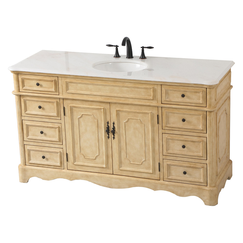 Elegant Bathroom Vanity - Antique Beige (VF30460AB)