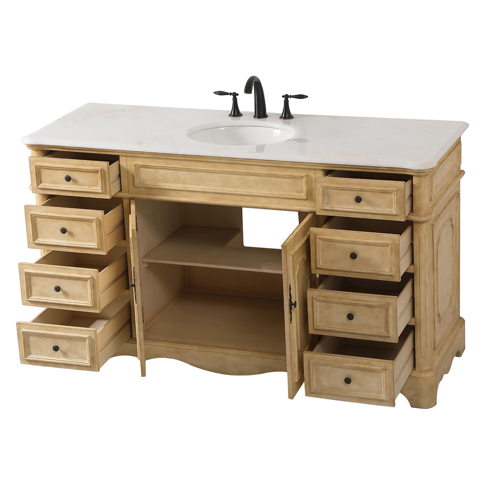 Elegant Bathroom Vanity - Antique Beige (VF30460AB)