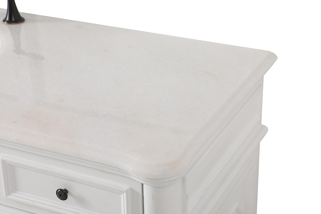 Elegant Bathroom Vanity - Antique White (VF30460AW)