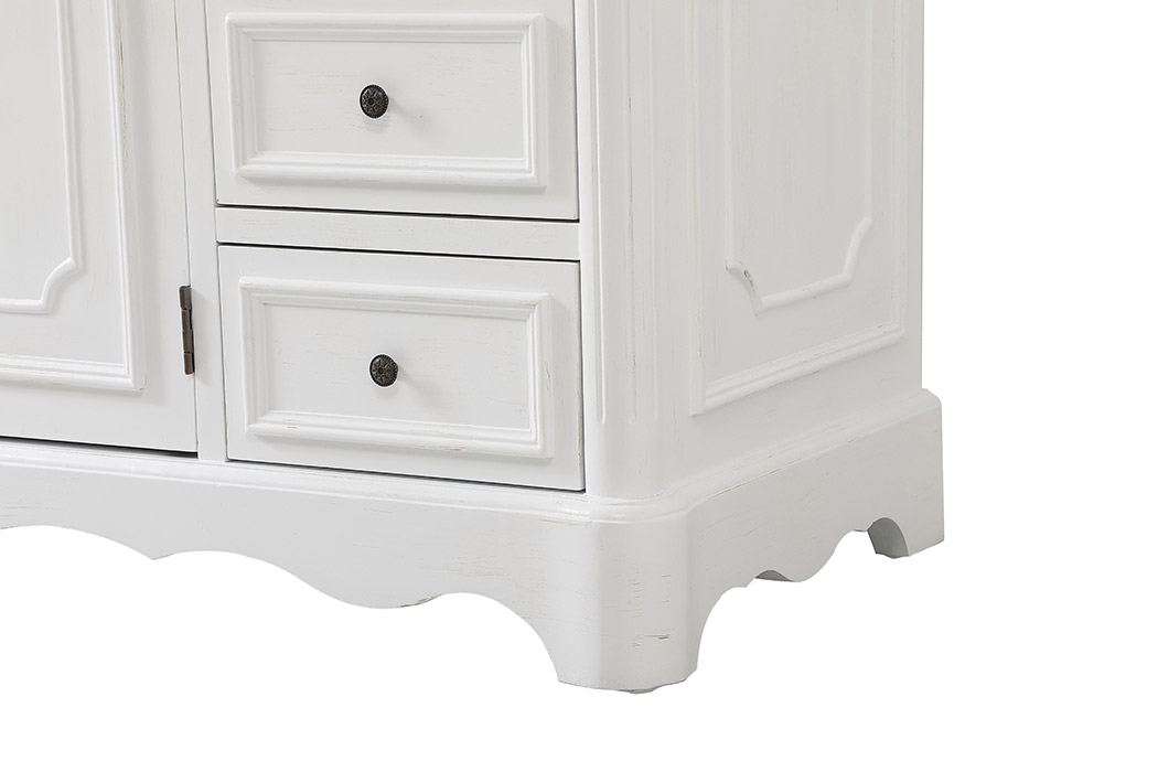 Elegant Bathroom Vanity - Antique White (VF30460AW)