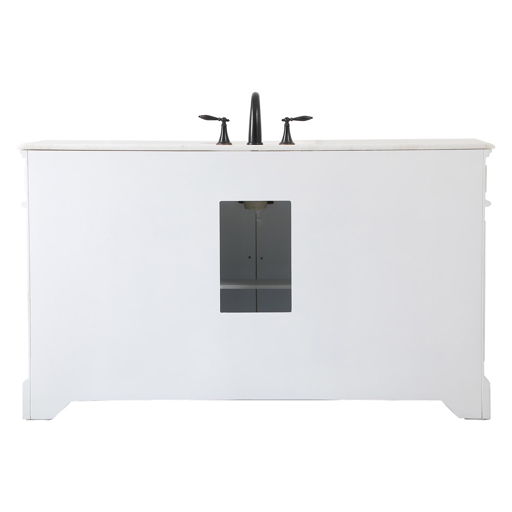 Elegant Bathroom Vanity - Antique White (VF30460AW)