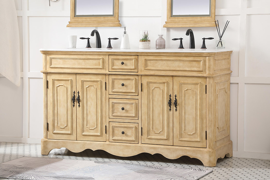 Elegant Bathroom Vanity - Antique Beige (VF30460DAB)