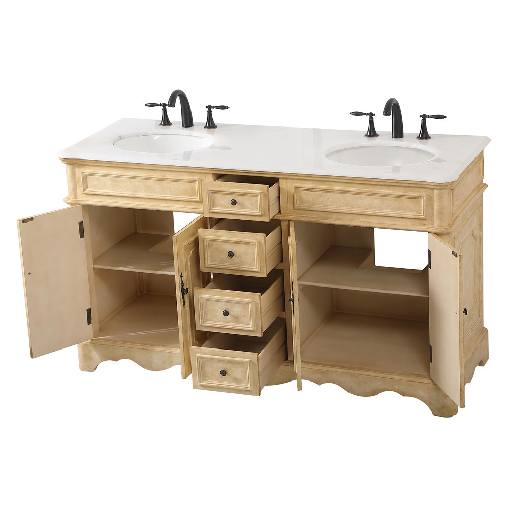 Elegant Bathroom Vanity - Antique Beige (VF30460DAB)