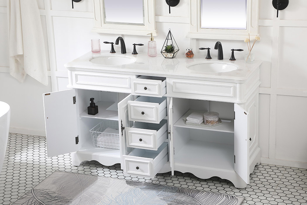 Elegant Bathroom Vanity - Antique White (VF30460DAW)