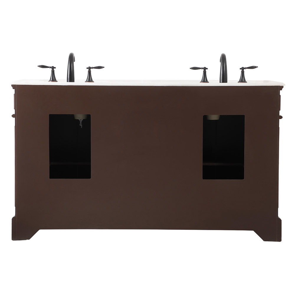 Elegant Bathroom Vanity - Teak (VF30460DTK)