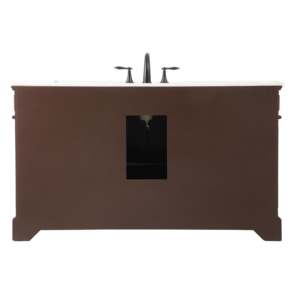 Elegant Bathroom Vanity - Teak (VF30460TK)