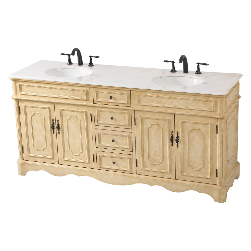 Elegant Bathroom Vanity - Antique Beige (VF30472DAB)