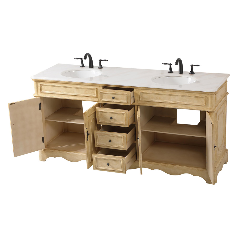 Elegant Bathroom Vanity - Antique Beige (VF30472DAB)