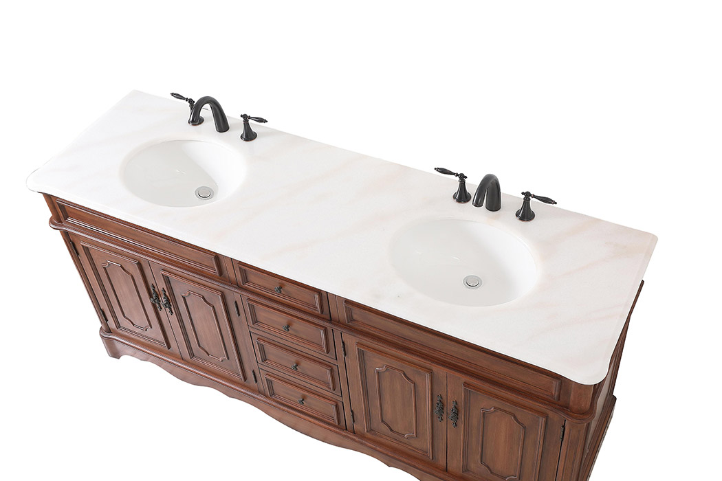 Elegant Bathroom Vanity - Teak (VF30472DTK)