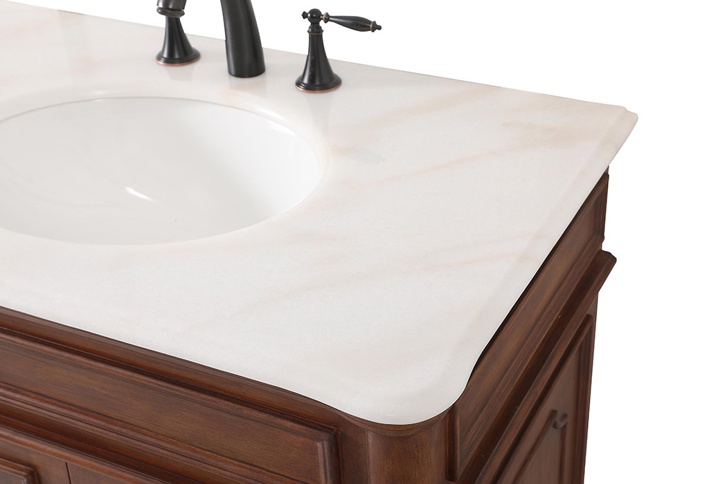 Elegant Bathroom Vanity - Teak (VF30472DTK)