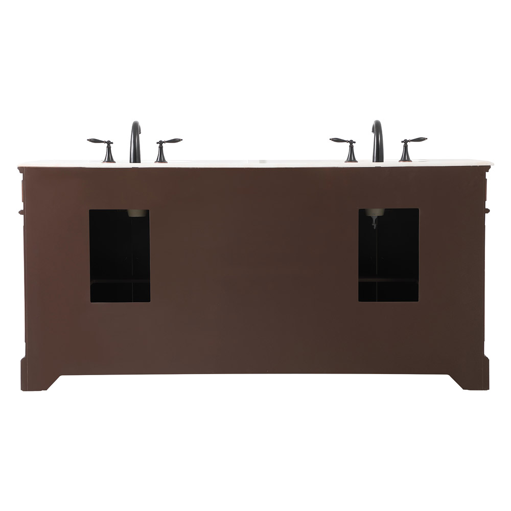 Elegant Bathroom Vanity - Teak (VF30472DTK)