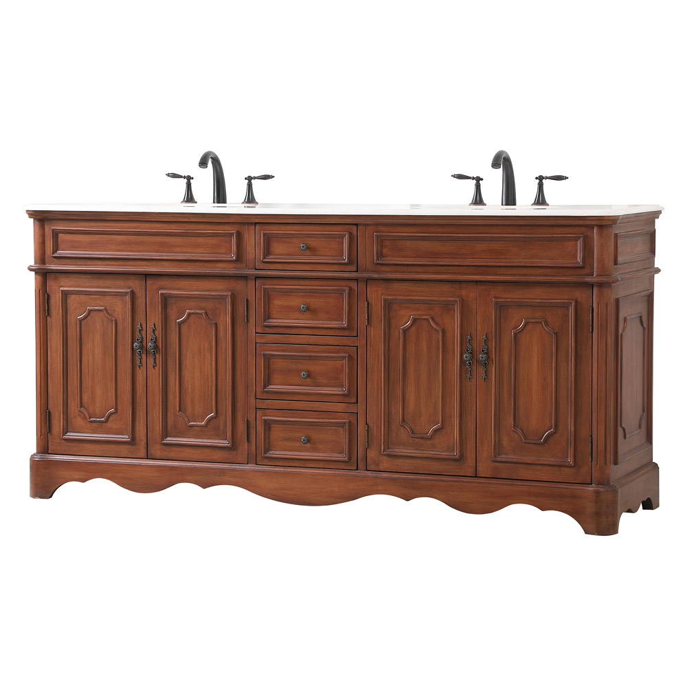 Elegant Bathroom Vanity - Teak (VF30472DTK)