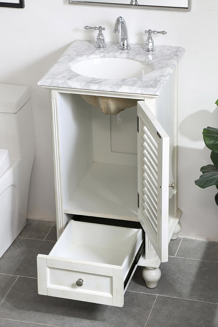 Elegant Bathroom Vanity - Antique White (VF30519AW)