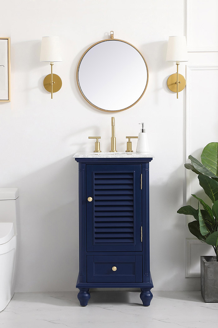 Elegant Bathroom Vanity - Blue (VF30519BL)