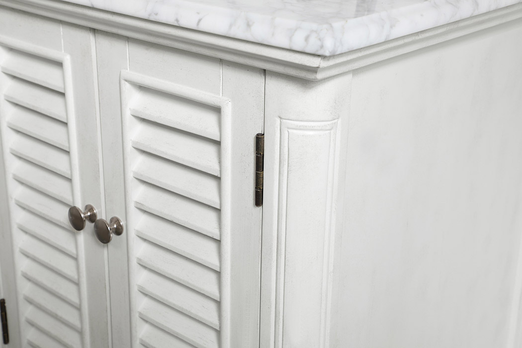 Elegant Bathroom Vanity - Antique White, L 24" (VF30524AW)