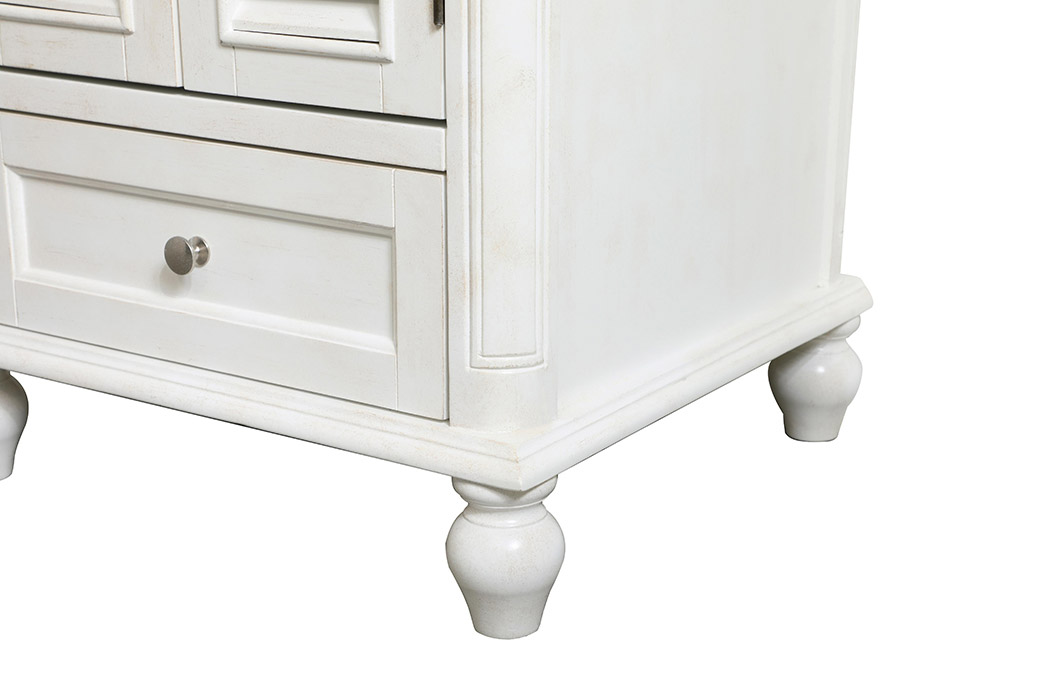 Elegant Bathroom Vanity - Antique White, L 24" (VF30524AW)