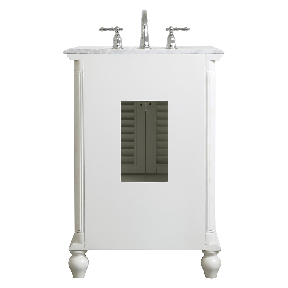 Elegant Bathroom Vanity - Antique White, L 24" (VF30524AW)