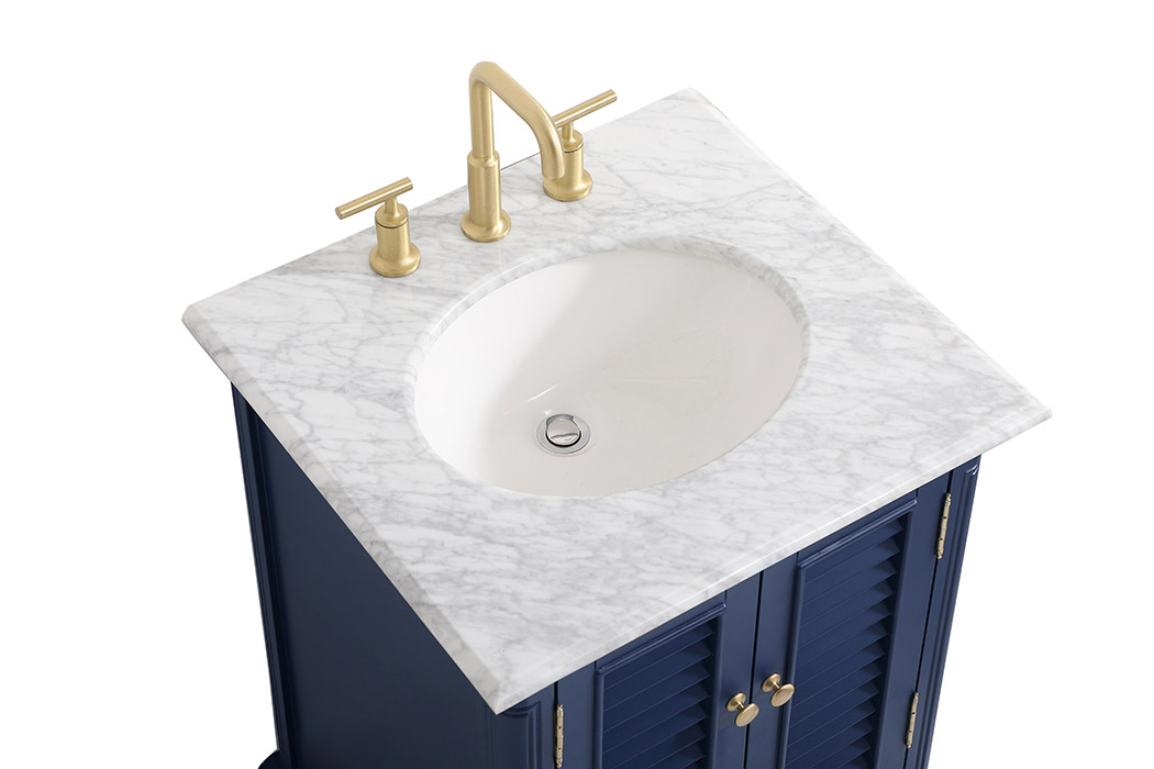 Elegant Bathroom Vanity - Blue, L 24" (VF30524BL)