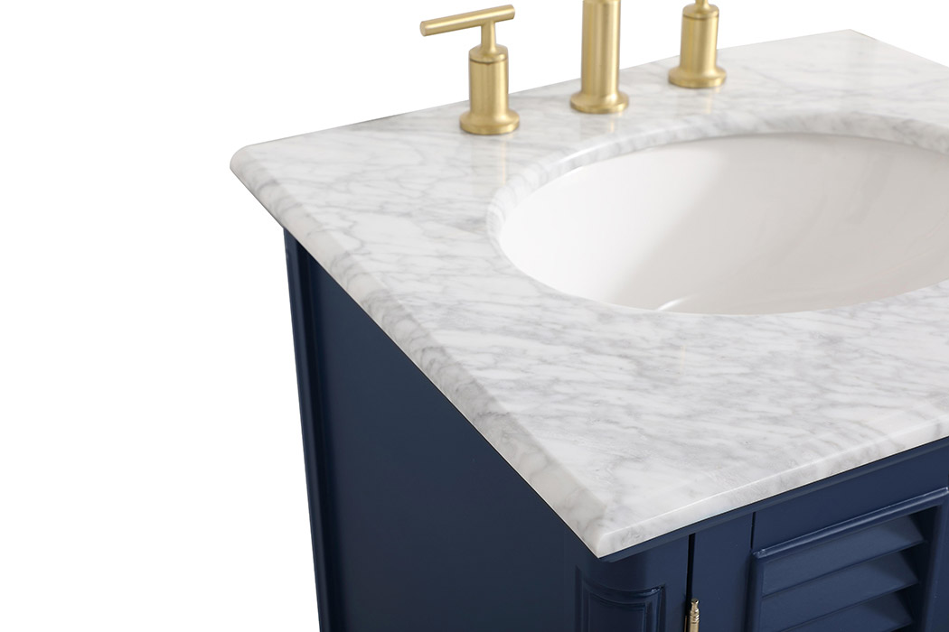 Elegant Bathroom Vanity - Blue, L 24" (VF30524BL)