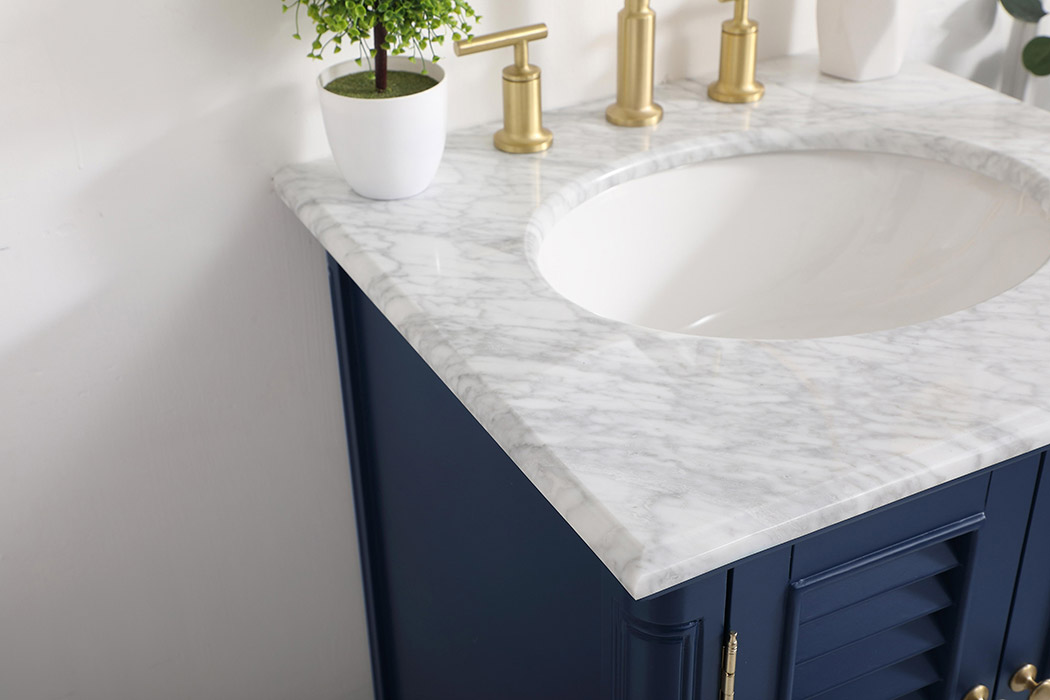 Elegant Bathroom Vanity - Blue, L 24" (VF30524BL)