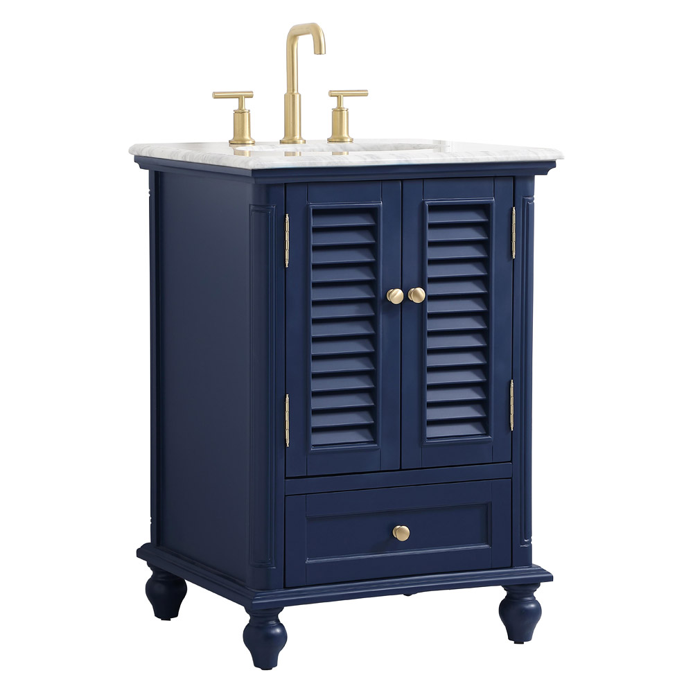 Elegant Bathroom Vanity - Blue, L 24" (VF30524BL)