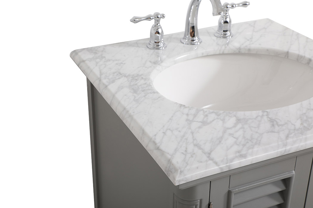 Elegant Bathroom Vanity - Gray, L 24" (VF30524GR)