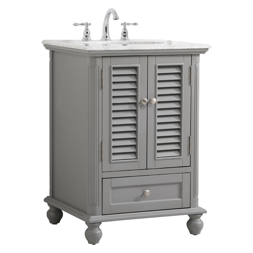 Elegant Bathroom Vanity - Gray, L 24" (VF30524GR)