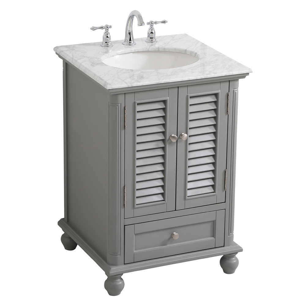 Elegant Bathroom Vanity - Gray, L 24" (VF30524GR)