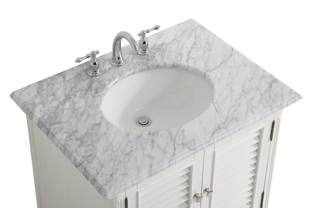 Elegant Bathroom Vanity - Antique White, L 30" (VF30530AW)