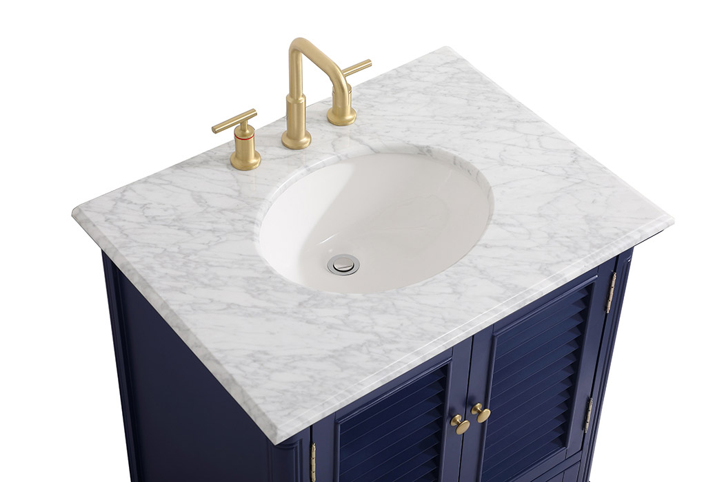 Elegant Bathroom Vanity - Blue, L 30" (VF30530BL)