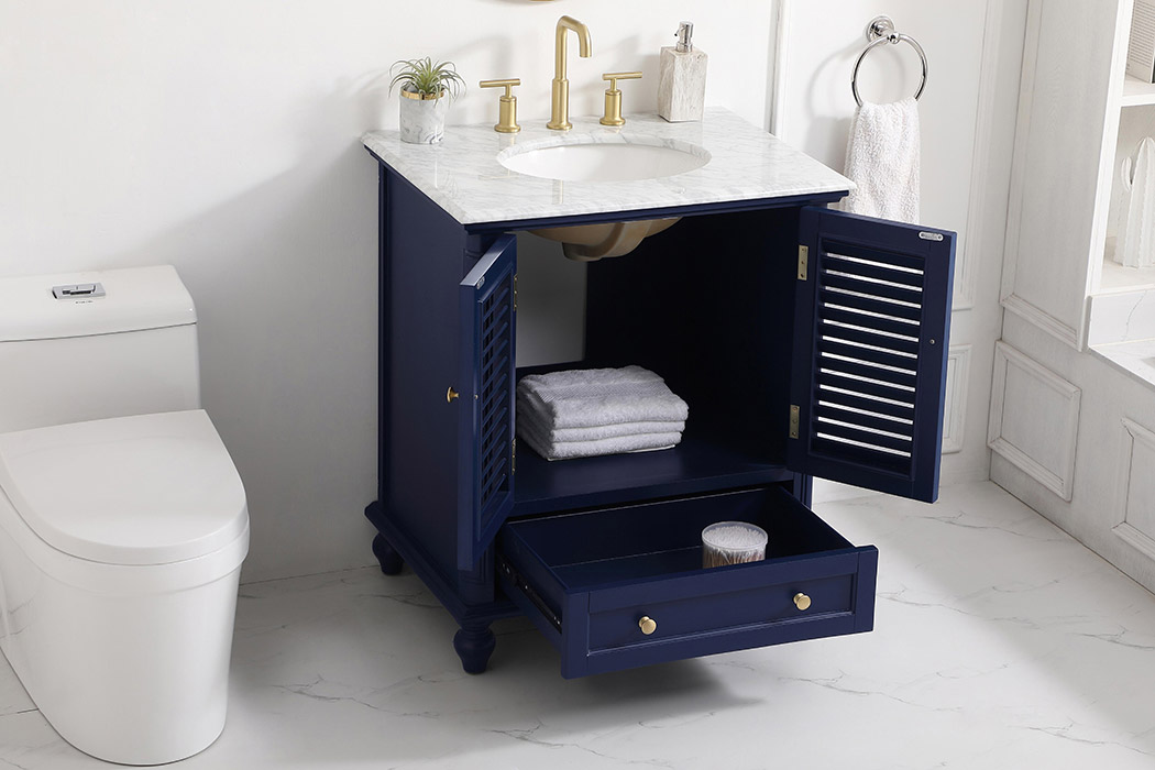 Elegant Bathroom Vanity - Blue, L 30" (VF30530BL)