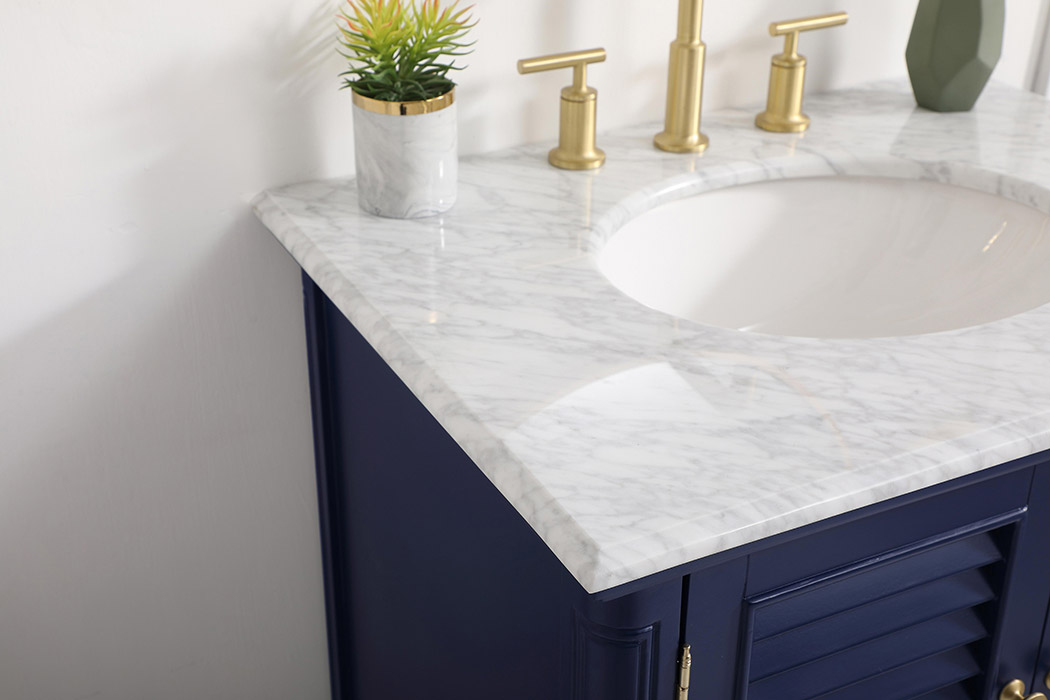 Elegant Bathroom Vanity - Blue, L 30" (VF30530BL)