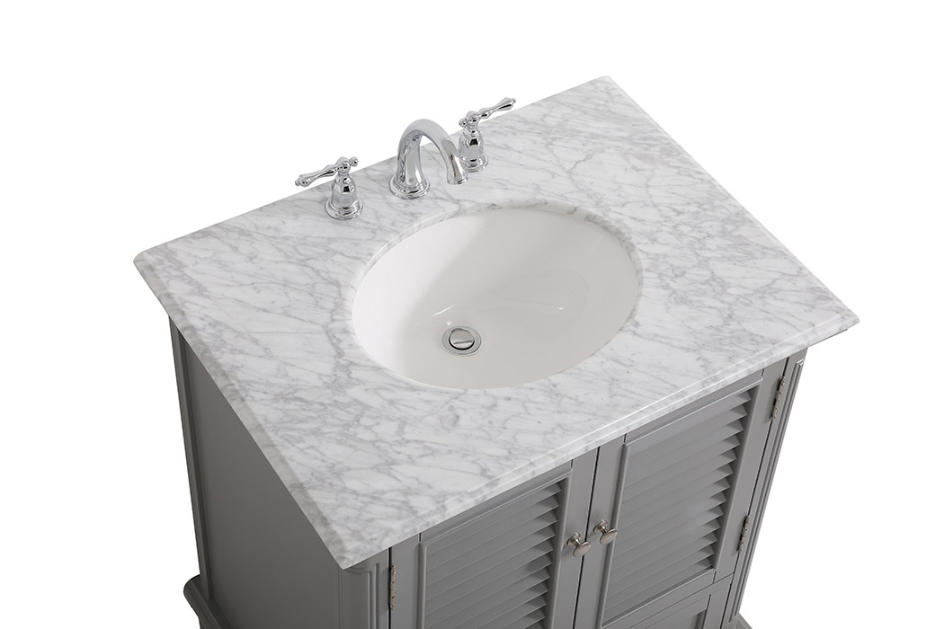 Elegant Bathroom Vanity - Gray, L 30" (VF30530GR)