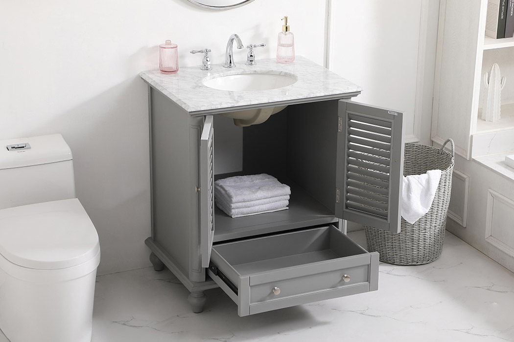 Elegant Bathroom Vanity - Gray, L 30" (VF30530GR)