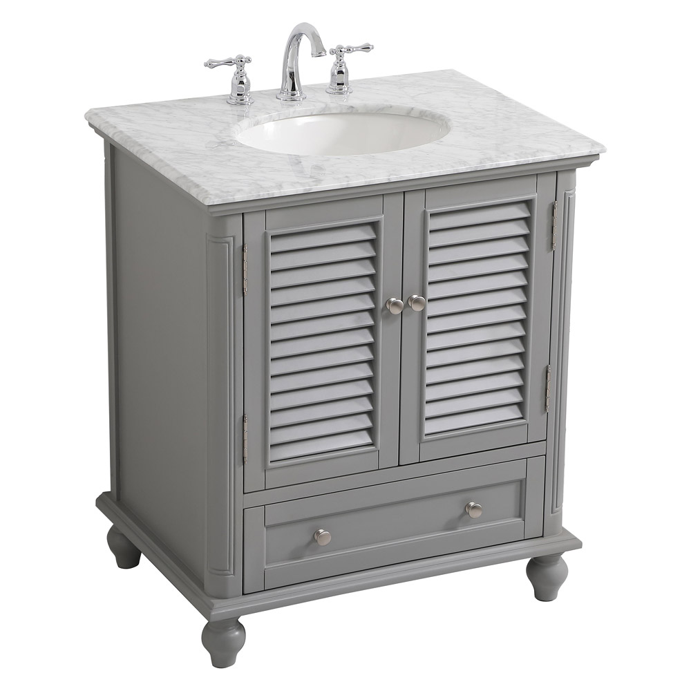 Elegant Bathroom Vanity - Gray, L 30" (VF30530GR)