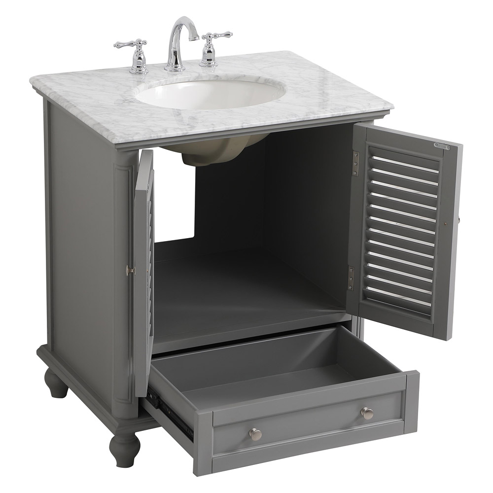 Elegant Bathroom Vanity - Gray, L 30" (VF30530GR)