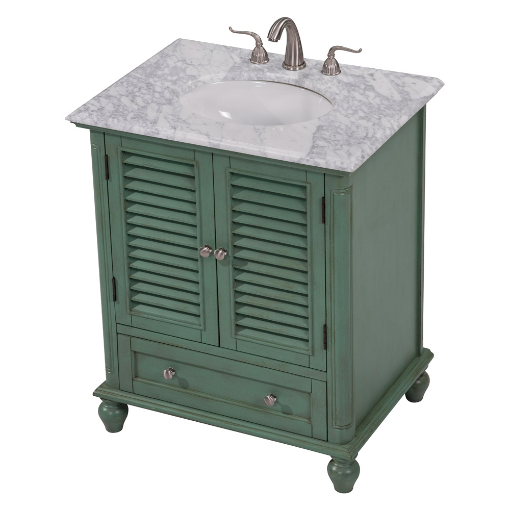 Elegant Bathroom Vanity - Vintage Mint, L 30" (VF30530VM)