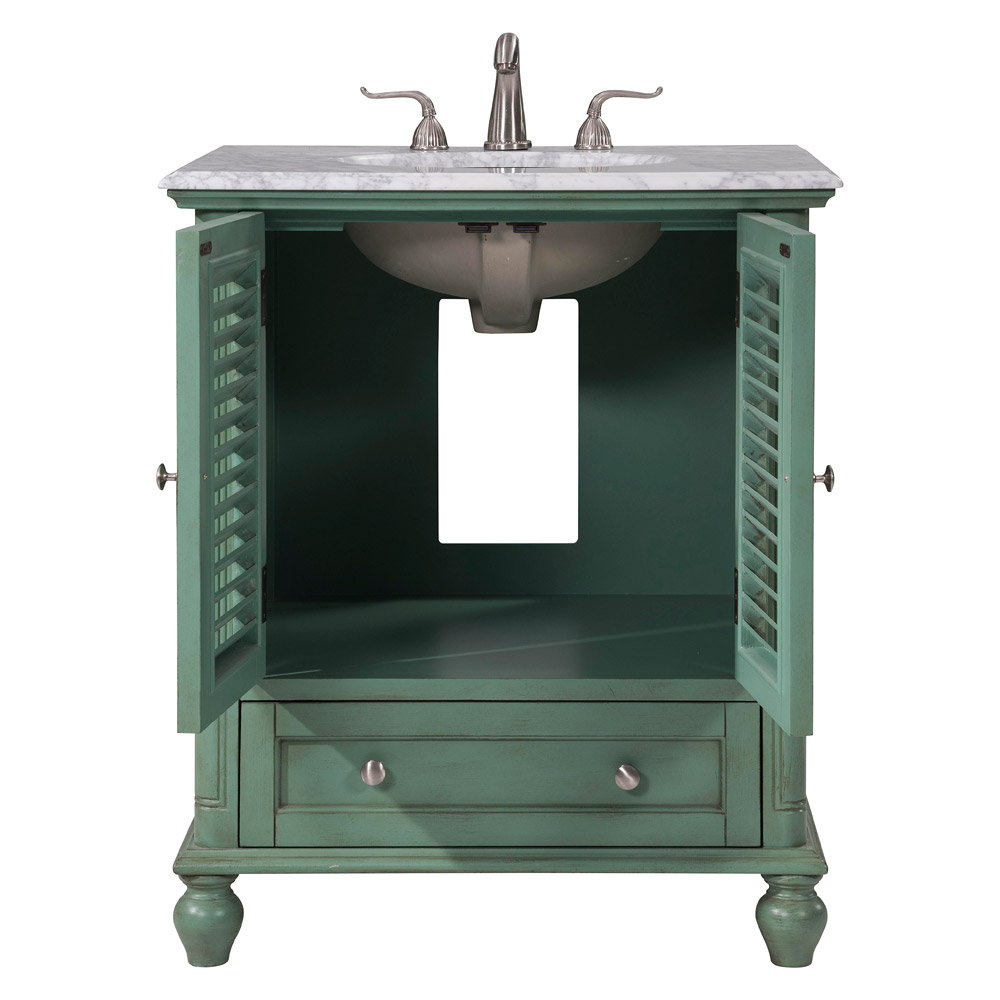 Elegant Bathroom Vanity - Vintage Mint, L 30" (VF30530VM)