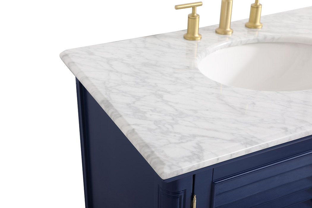 Elegant Bathroom Vanity - Blue, L 36" (VF30536BL)